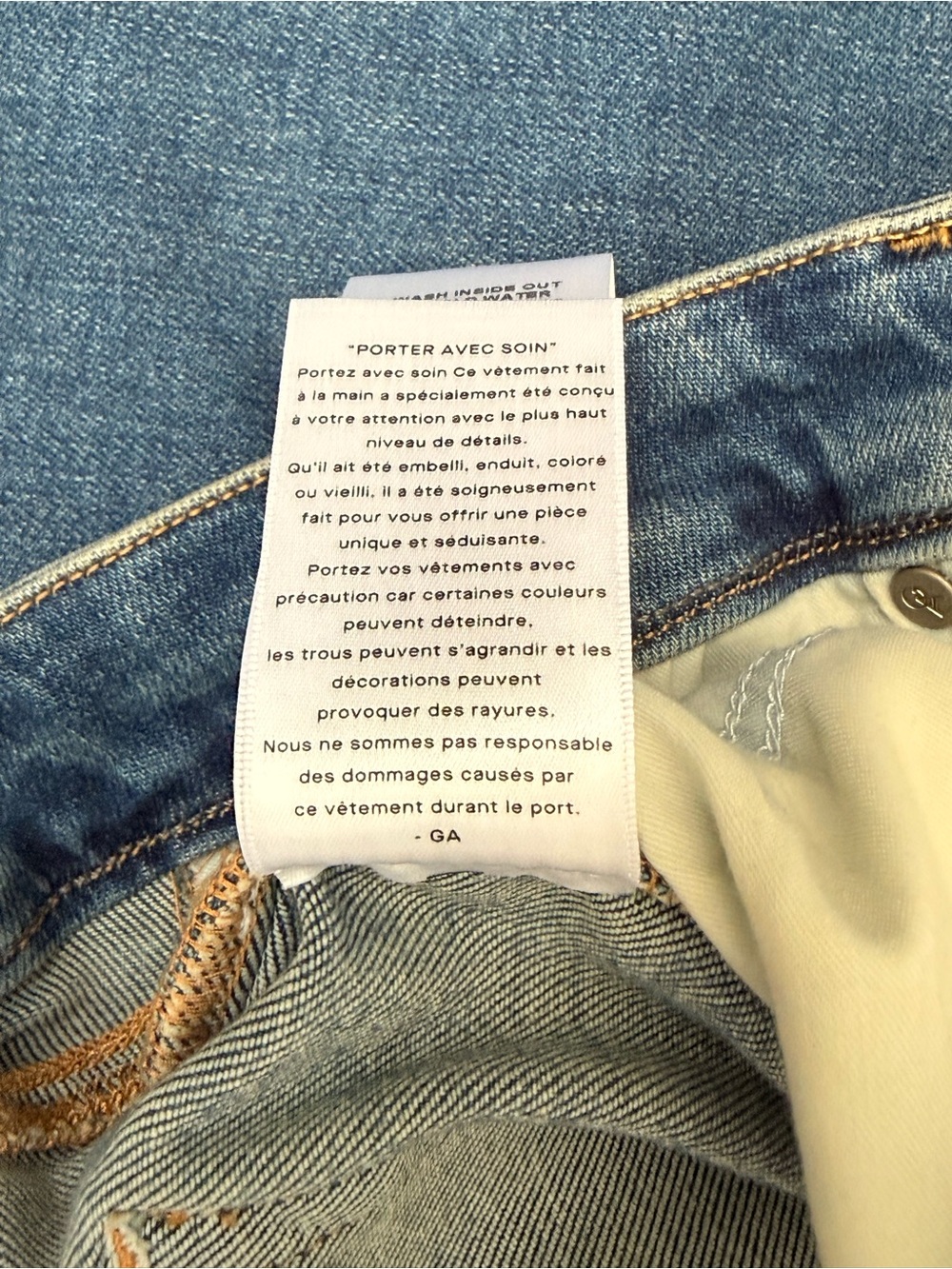 NWT Good American Soft Tech Good Waist Palazzo Jeans 10 / 30 - 33.5” inseam - Picture 8 of 8